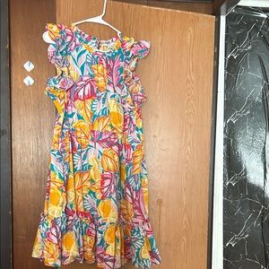 Crown & Ivy Colorful Floral Midi Dress